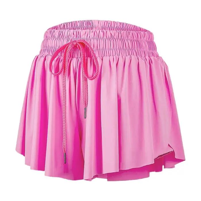 Short course été femme rapide - Culotte athlétique fluide avec poches pour yoga vélo gym