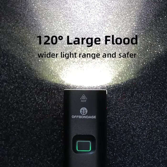 OFFBONDAGE Vélo Lumière 1000Lumen Vélo Phare Banque de Puissance Lampe de Poche Guidon USB Charge VT