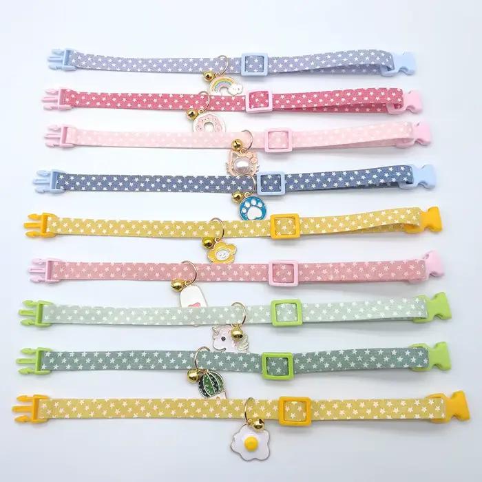 Collier réglable pour animaux de compagnie, avec cloche, pour petit chien, pendentif mignon, accesso