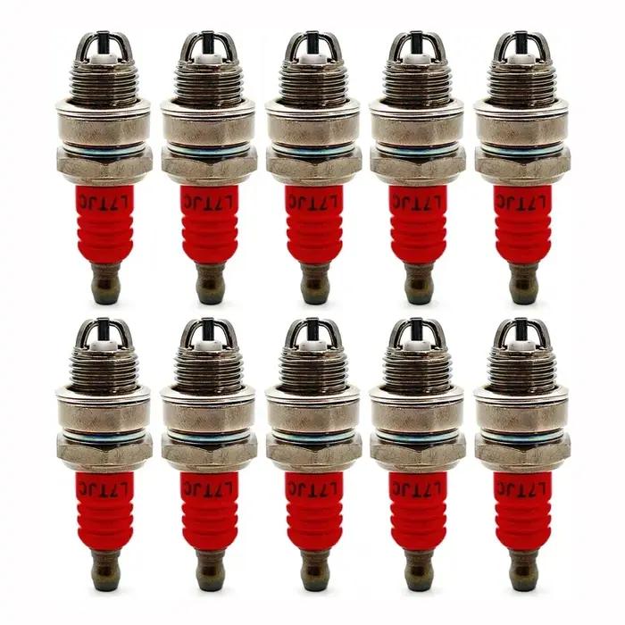 Bougie d'allumage L7TJC pour tronçonneuse à essence et débroussailleuse, 10 pièces