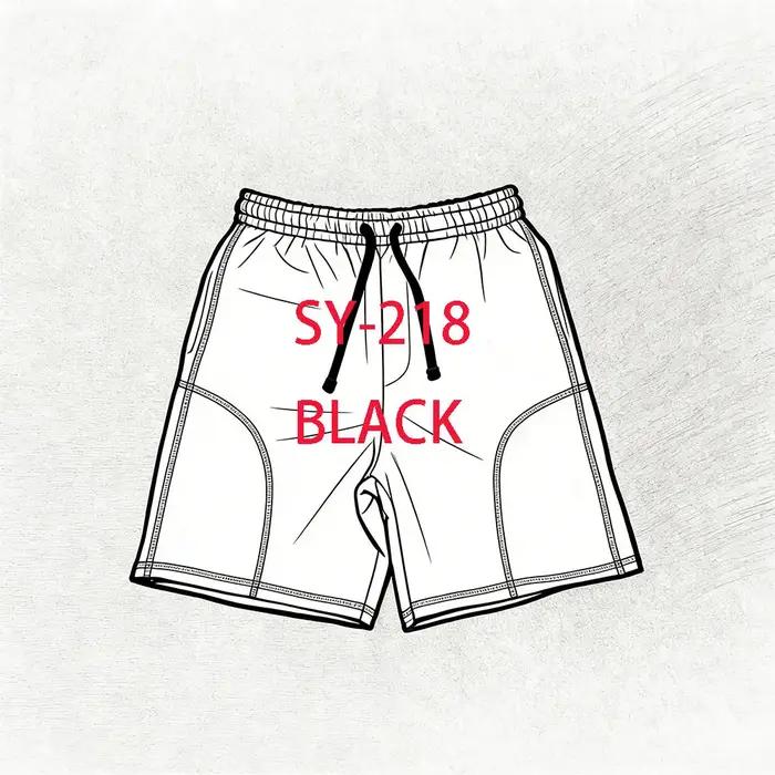 SY-218 Short de jogging unisexe en coton, pantalon de sport, survêtement à capuche, vêtements pour h