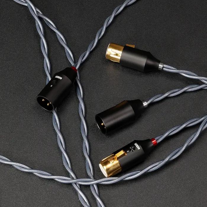 Câble de signal blindé XLR 3 broches DD ddHiFi BC30XLR, XLR 3 broches femelle vers XLR 3 broches mâl