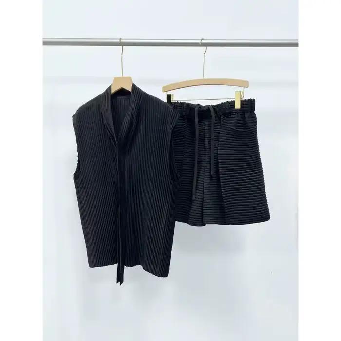 Miyake short plissé hommes 2025 printemps été nouveau short pliable décontracté personnalisé horizon