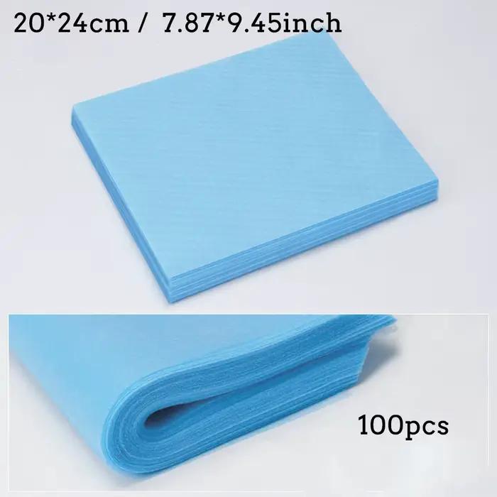 Ensemble de papier filtre collecteur pour aspirateur d'ongles, 100 pièces, 20x24cm, anti-poussière,