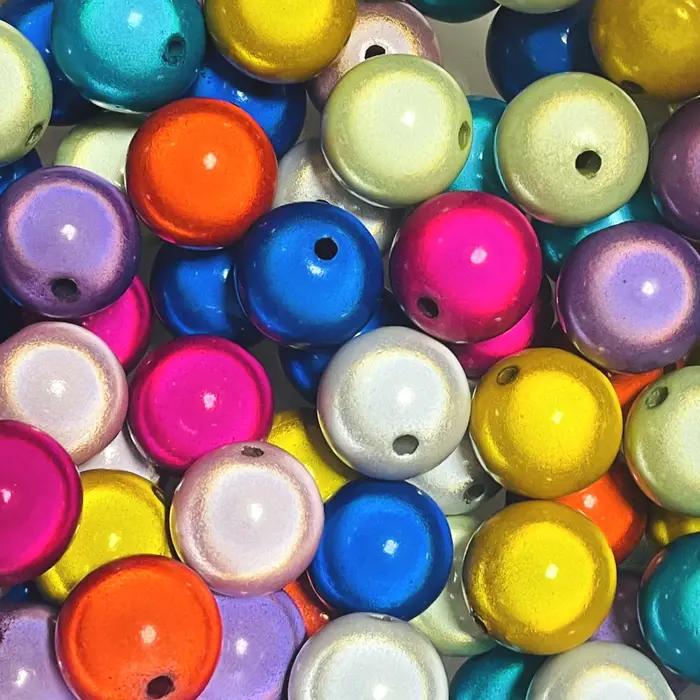 Perles réfléchissantes d'illusion 3D Miracle, 4-30mm, perles acryliques brodées pour la fabrication