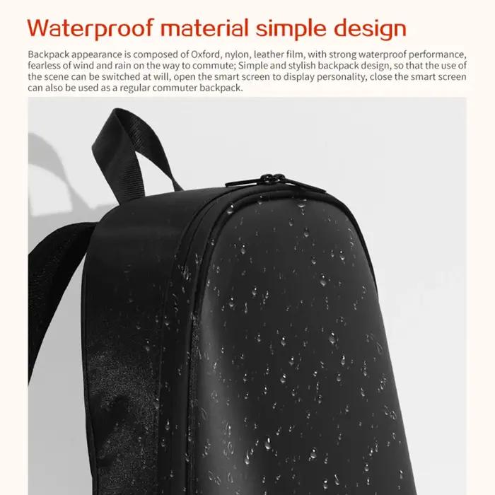 Sac à dos LOY T7-3 avec écran LED, connexion Bluetooth, contrôle par application, affichage publicit