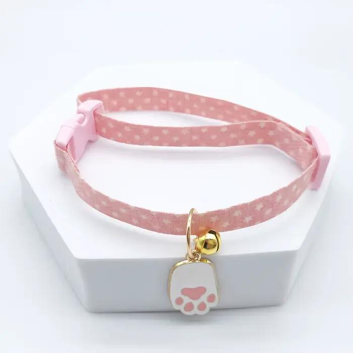 Collier réglable pour animaux de compagnie, avec cloche, pour petit chien, pendentif mignon, accesso