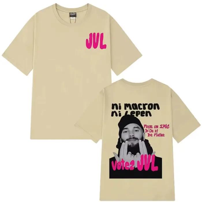 T-shirt Y2K Hip-hop 2026 JUL, rappeur français, T-shirts à imprimé graphique tendance, décontracté,