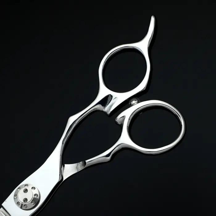 Ciseaux de coiffeur professionnels de petite taille, ciseaux à cheveux fins en acier japonais 440C a
