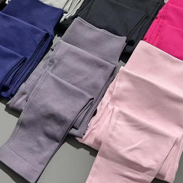 Histello Leggings de sport femmes pantalons sans couture collants de Yoga Scrunch Bum Joggers Fitnes