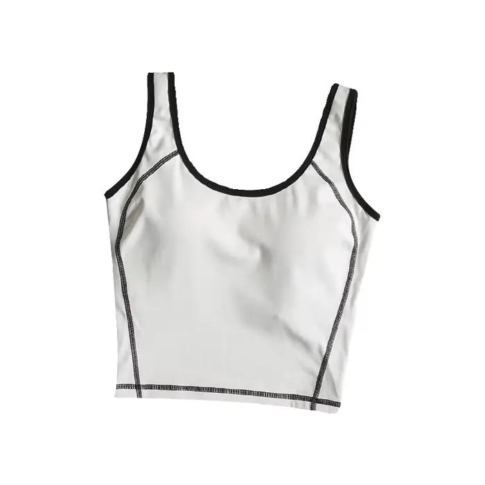Soutien-gorge de sport pour femmes idéal pour l'été dos élégant antichoc pour course yoga et entraînement professionnel confortable durable