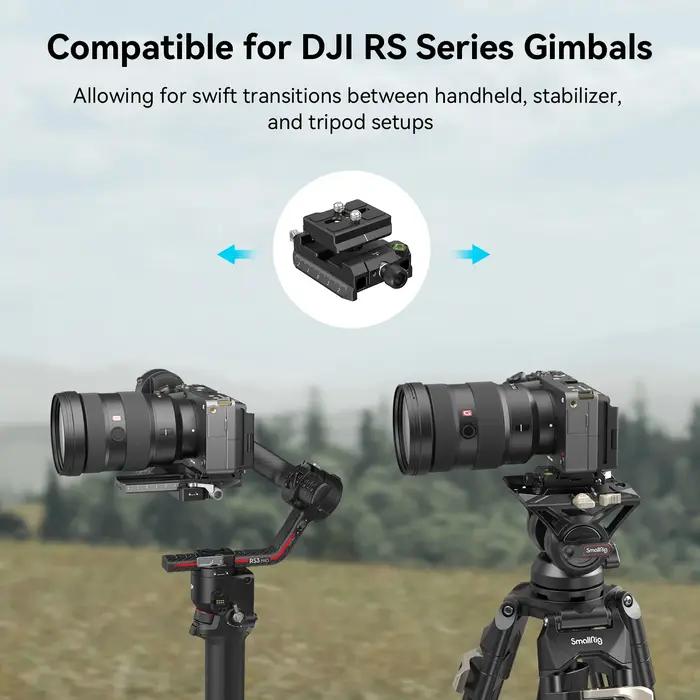 SmallRig-Kit de plaques de montage Arca-Swiss Manfrotto, largeur réglable, compatible avec les stabi