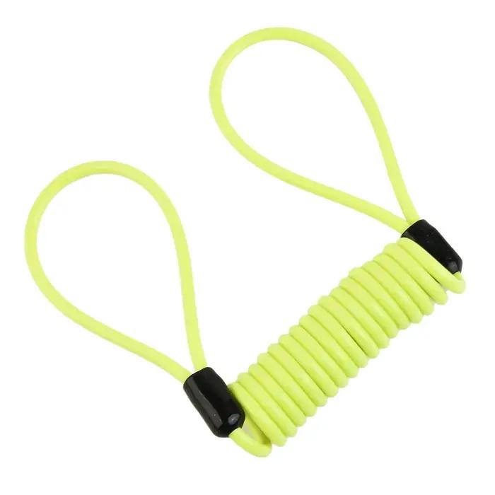 Serrure de câble à ressort de vélo de 1.2m, corde antivol, alarme, disque de verrouillage pour moto/