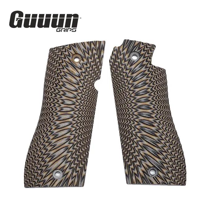 Guuun – poignée G10 pour Star BM/BKM OPS, Texture Sunburst, 6 couleurs au choix