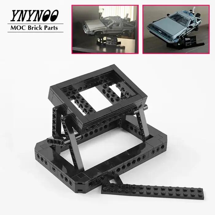 Nouveau présentoir MOC ensemble de briques adapté pour 10300 retour vers le futur Machine de temps v