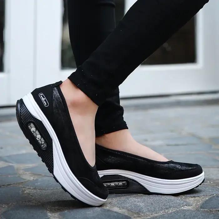 Mocassins femmes 2025 - Baskets décontractées sans lacets pour extérieur en grande taille