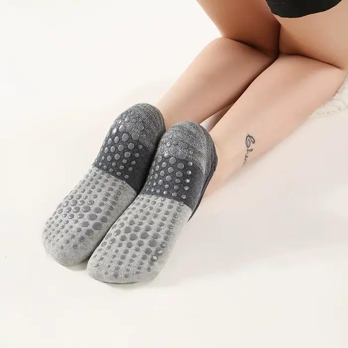 Chaussettes de Yoga antidérapantes professionnelles pour femmes, dos nu, Bandage, Pilates, pantoufle