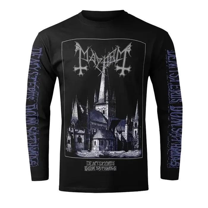 Vente chaude métal noir MAYHEM groupe street rock américain rétro 3D imprimé T-shirt hommes à manche