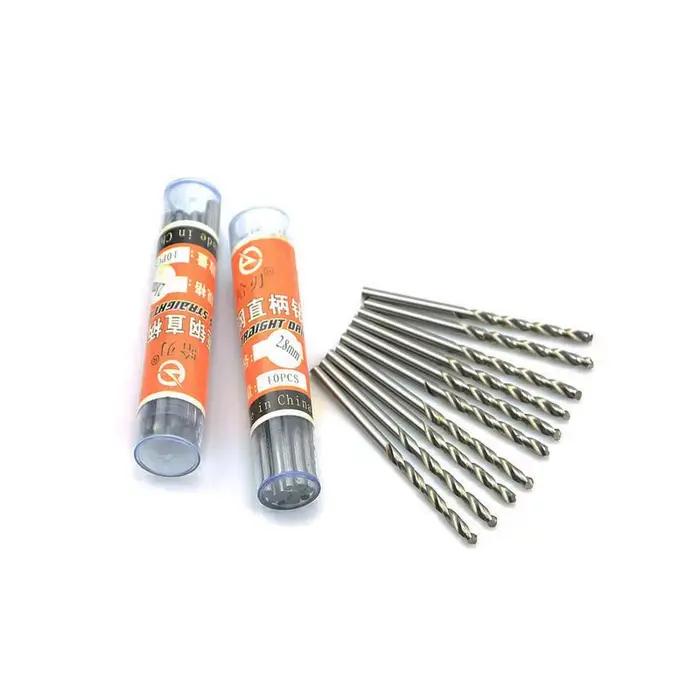 Forets hélicoïdaux HSS 10 pièces/boîte 0.5-3.2mm, Micro tige droite, foret électrique manuel en acie