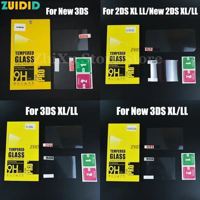 ZUIDID 1 ensemble de protection d'écran en verre trempé pour New 2DS 3DS XL LL + film de protection