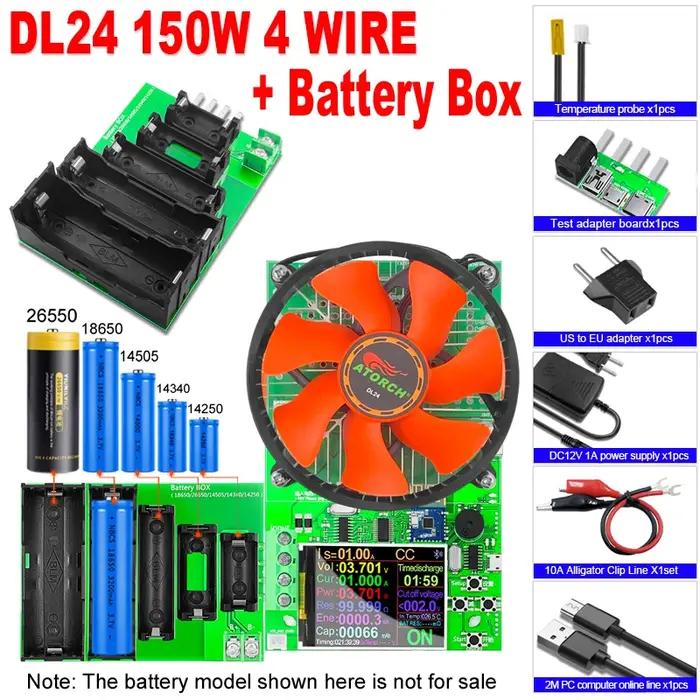 Testeur de capacité de batterie à 4 fils DL24, testeur de puissance de charge électronique, compteur