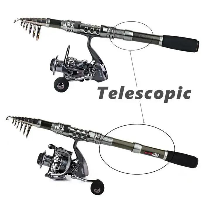 Sougayilang 1.8-3.3m canne à pêche Spinning en Fiber de carbone et 13 + 1BB moulinet de pêche Combo