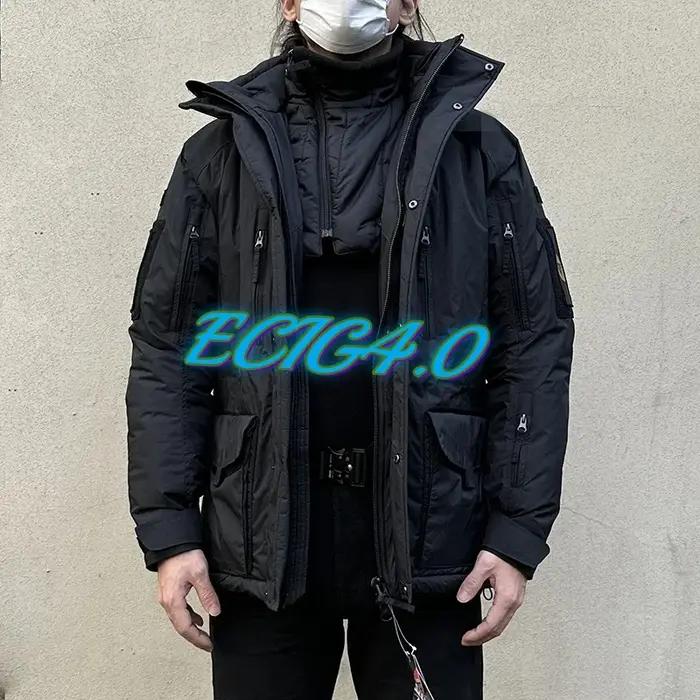 ECIG-Manteau Polaire en Coton pour l'Extérieur, Veste Douce et Chaude ou Pantalon 4.0 Coton pour le