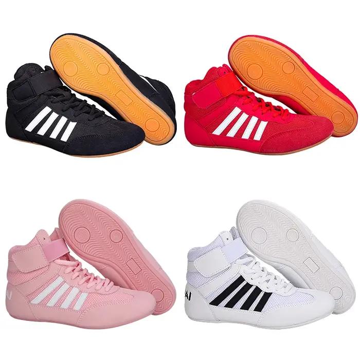 Chaussures de boxe Worcestershire adultes enfants - Bottes hautes pour combat sanda et entraînement force
