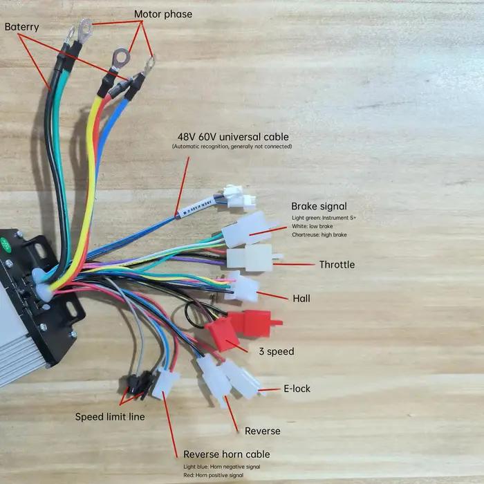 Kit de moteur sans balais avec contrôleur et accélérateur pour scooter électrique, conversion de piè