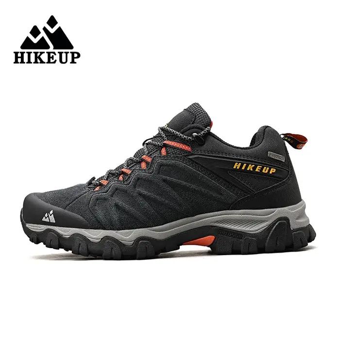 HIKEUP-Chaussures de Randonnée en Cuir Durables pour Homme, Baskets de dehors en Plein Air, de Trekk