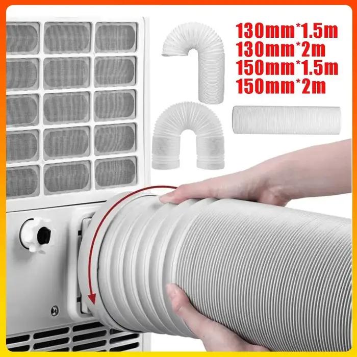 130 150mm tuyau d'extension de conduit télescopique Flexible Mobile climatiseur tuyau d'échappement