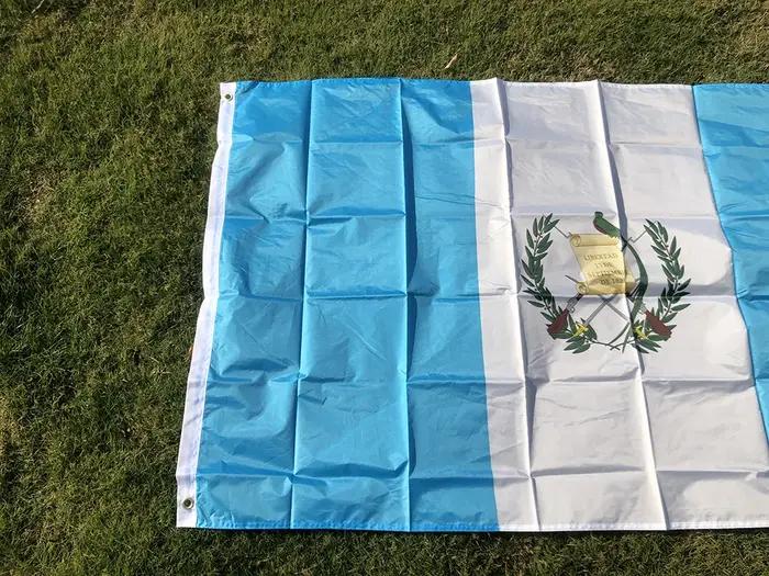 SKY DRAPEAU livraison gratuite 90x150 cm drapeau du Guatemala 3x5 pieds Super Poly drapeau de footba