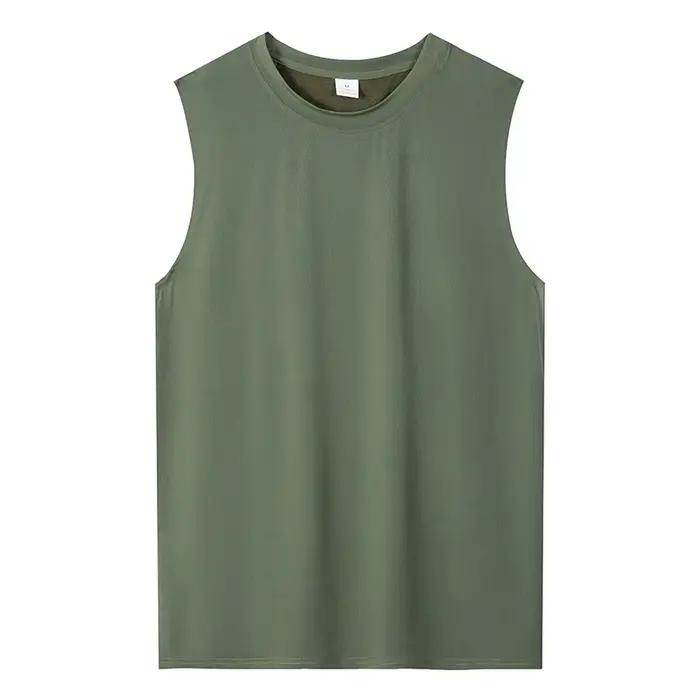 Débardeur de gymnastique pour hommes, chemise de Fitness sans manches, maille respirante, gilet de s