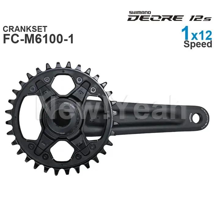 Pédalier SHIMANO DEORE M6100 VTT FC-M6100 FC-M6120 1x12 vitesses Pièces d'origine