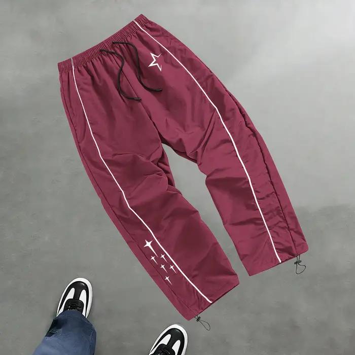 Pantalon de sport décontracté à imprimé étoiles pour hommes, pantalon d'entraînement de fitness prin