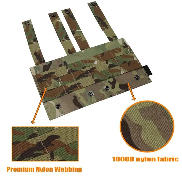 Gilet tactique en Nylon 1000D, nouveau Style, Patch Molle, panneau adaptateur, convertisseur à croch