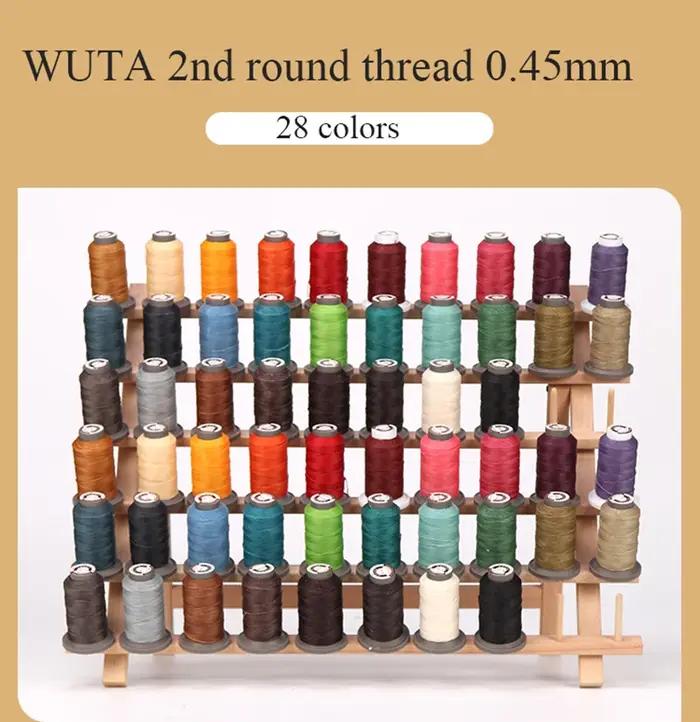 WUTA 70-120m fil ciré rond cordon de réparation chaîne Polyester ligne de couture à la main pour Bra