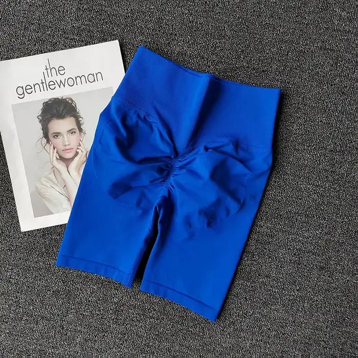Short de yoga sans couture pour femmes - Short taille haute contrôle ventre sexy pour entraînement été