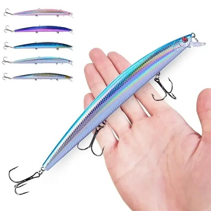 16 couleurs 18 cm 24g leurre de pêche méné Laser manivelle appât artificiel dur en plastique grand f