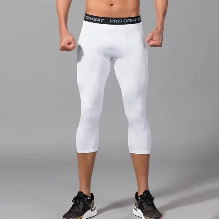 Shorts d'entraînement compression pour hommes - Idéaux pour la course et le yoga