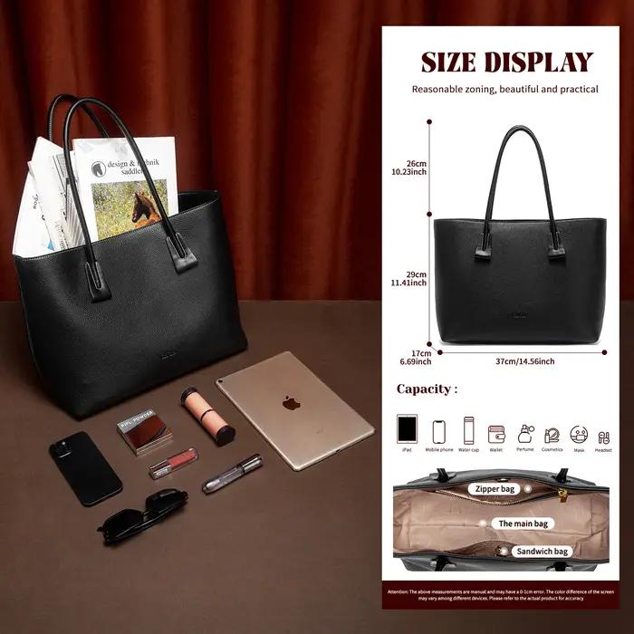 Sac fourre-tout CHCH pour femme, collection Printemps 2026, marron velours, grande capacité, sac à m