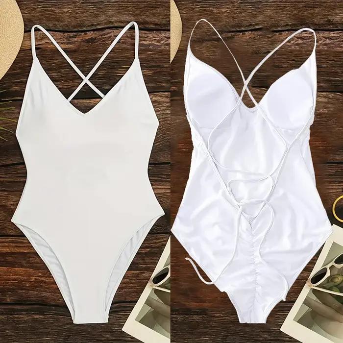 Solide une pièce maillot de bain femmes maillots de bain 2025 nouveau Bikini Sexy body grande taille