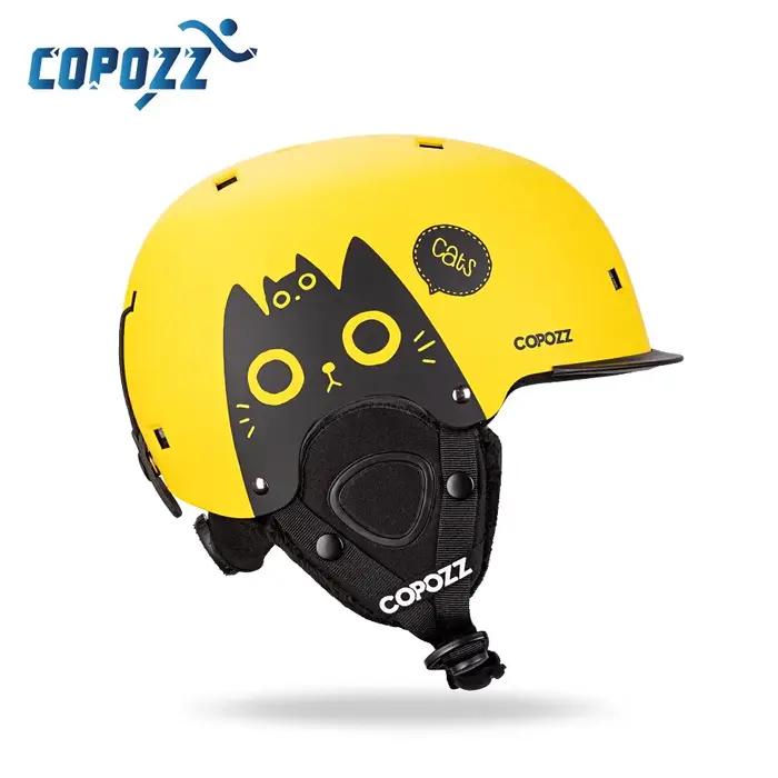 COPOZZ dessin animé enfants enfants casque de Ski intégralement moulé Sports de plein air Protection
