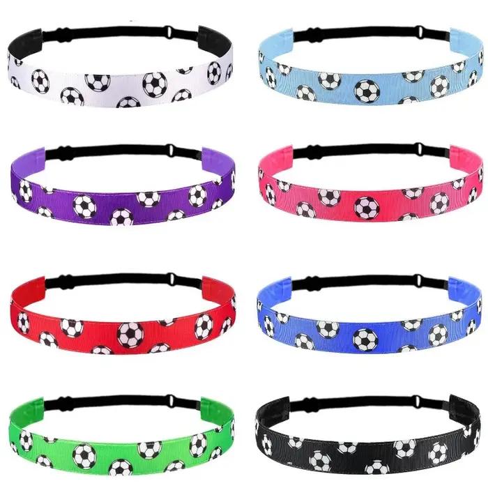 Bandeau élastique anti-dérapant pour football yoga course accessoire mode cheveux sportif