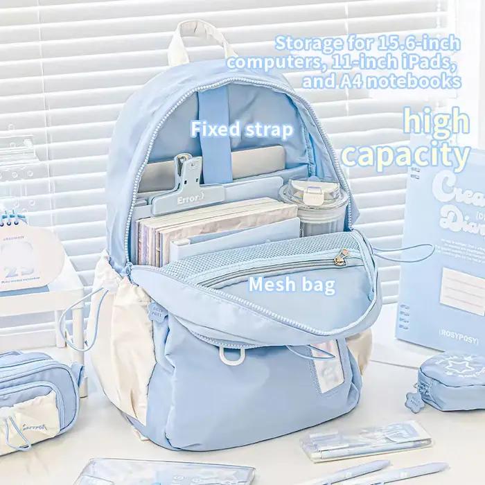 Sac à dos de Style crème pour étudiants d'apparence élevée, Design Simple et mignon, sac à dos de gr