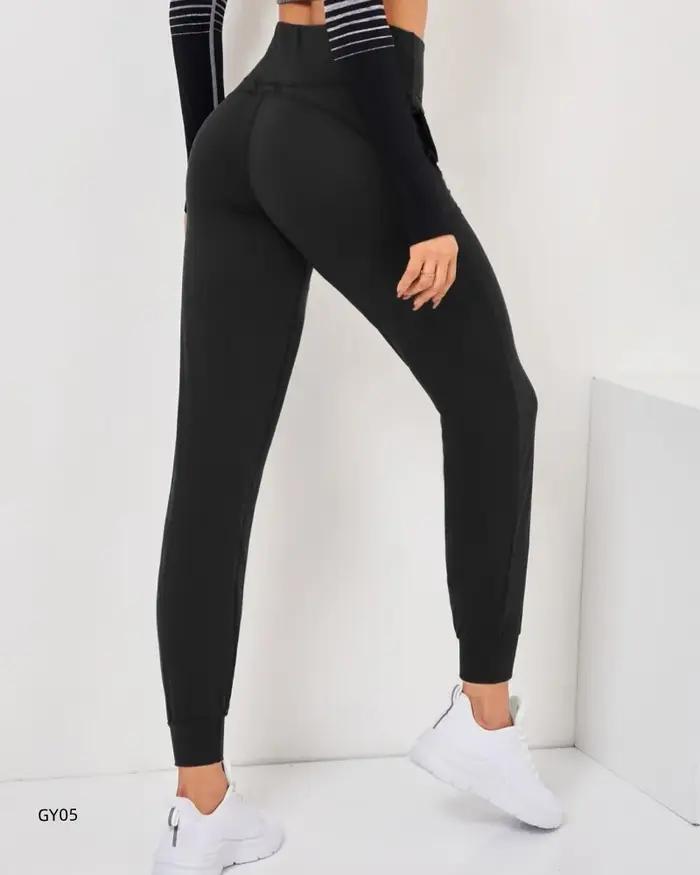 Nouveau Pantalon de Sport Femme Printemps-Été 2026 – Yoga et Fitness, Coupe Ample Cheville, Taille H