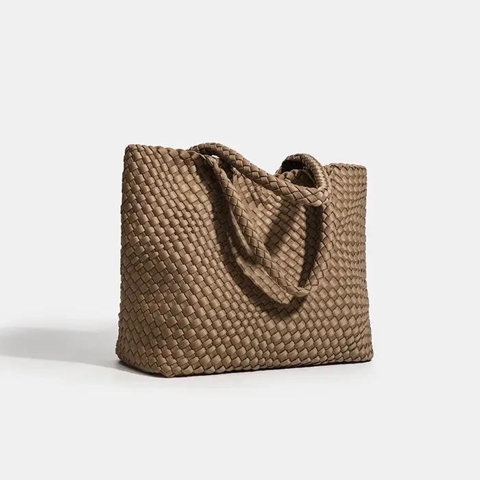 Sac pour femmes de grande capacité, sac à bandoulière en Nylon tissé à la main de qualité supérieure