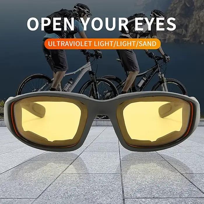 Lunettes de cyclisme en plein air, protection des yeux, lunettes de ski, lunettes de soleil tactique