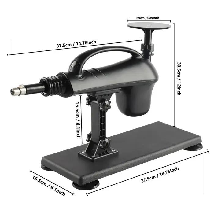Fredoch Mini Machine sexuelle automatique avec accessoires de gode noir pour hommes et femmes jouets