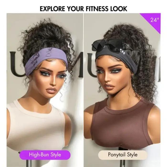 Perruque sans colle Dialola Invisible Strap 360 HD Full Lace Frontal, cheveux humains bouclés crépus